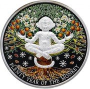 Niue One Dollar (Plenty Year of the Monkey) AG 925 PLENTY YEAR OF THE MONKEY coin reverse Niue One Dollar (Plenty Year of the Monkey) AG 925 PLENTY YEAR OF THE MONKEY coin reverse