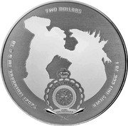 Niue Two Dollars (Elizabeth II Godzilla) TWO DOLLARS 1 OZ .999 FINE SILVER ©2021 LEGENADARY, TM & © TH PUBLIC SEAL OF NIUE ATUA NIUE TUKULAGI coin obverse Niue Two Dollars (Elizabeth II Godzilla) TWO DOLLARS 1 OZ .999 FINE SILVER ©2021 LEGENADARY, TM & © TH PUBLIC SEAL OF NIUE ATUA NIUE TUKULAGI coin obverse