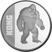 Niue Two Dollars Kong - Elizabeth II 2021  BU TWO DOLLARS 1 OZ .999 FINE SILVER ©2021 LEGENADARY, TM & © TH PUBLIC SEAL OF NIUE ATUA NIUE TUKULAGI coin obverse Niue Two Dollars Kong - Elizabeth II 2021  BU TWO DOLLARS 1 OZ .999 FINE SILVER ©2021 LEGENADARY, TM & © TH PUBLIC SEAL OF NIUE ATUA NIUE TUKULAGI coin obverse