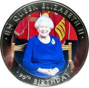 Niue Two Dollars (Queen's 90th Birthday) HM QUEEN ELIZABETH II 90TH BIRTHDAY coin reverse Niue Two Dollars (Queen's 90th Birthday) HM QUEEN ELIZABETH II 90TH BIRTHDAY coin reverse