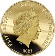 Niue Two Dollars (Siege of Tobruk) ELIZABETH II NIUE TWO DOLLARS IRB 2021 coin obverse Niue Two Dollars (Siege of Tobruk) ELIZABETH II NIUE TWO DOLLARS IRB 2021 coin obverse
