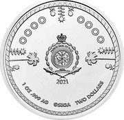 Niue Two Dollars (Sonic the Hedgehog) PUBLIC SEAL OF NIUE ATUA NIUE TUKULAGI 2021 1 OZ .999 AG ©SEGA TWO DOLLARS coin obverse Niue Two Dollars (Sonic the Hedgehog) PUBLIC SEAL OF NIUE ATUA NIUE TUKULAGI 2021 1 OZ .999 AG ©SEGA TWO DOLLARS coin obverse
