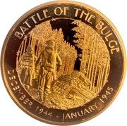 Niue 1 Dollar (Battle of the Bulge) BATTLE OF THE BULGE DECEMBER 1944 - JANUARY 1945 coin reverse