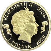 Niue 1 Dollar Sun Wukong 2020  Proof ELIZABETH II NIUE IRB 1 DOLLAR 2020 coin obverse