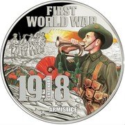 Niue 10 Dollars (Armistice) FIRST WORLD WAR 1918 CENTENARY ARMISTICE coin reverse