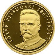 Niue 10 Dollars (Jozef Pilsudski) JÓZEF PIŁSUDSKI 1867-1935 coin reverse