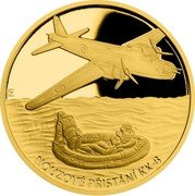 Niue 10 Dollars (KX-B Emergency Landing) FZ NOUZOVÉ PŘISTÁNÍ KX-B coin reverse