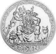 Niue 10 Dollars Odin 2020 CM ODIN coin reverse