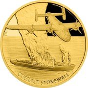 Niue 10 Dollars (Operation Stonewall) FZ OPERACE STONEWALL coin reverse