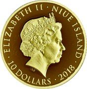 Niue 10 Dollars (Ugly Duckling) ELIZABETH II NIUE ISLAND IRB 10 DOLLARS 2018 coin obverse