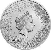 Niue 10 Dollars (Zeus) 2020 10 DOLLARS IRB CM AG 999 5OZ ELIZABETH II NIUE ISLAND coin obverse