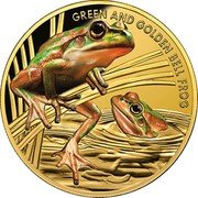 Niue 100 Dollars (Green and Golden Bell Frog) GREEN AND GOLDEN BELL FROG coin reverse Niue 100 Dollars (Green and Golden Bell Frog) GREEN AND GOLDEN BELL FROG coin reverse