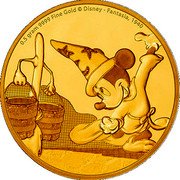 Niue 2 Dollars 50 Cents Fantasia 2017  Proof 0.5 GRAM 9999 FINE GOLD © DISNEY - FANTASIA, 1940 coin reverse Niue 2 Dollars 50 Cents Fantasia 2017  Proof 0.5 GRAM 9999 FINE GOLD © DISNEY - FANTASIA, 1940 coin reverse