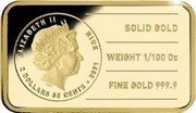 Niue 2 Dollars 50 Cents In Gold We Trust 2021  Proof ELIZABETH II NIUE IRB 2 DOLLARS 50 CENTS 2021 SOLID GOLD WEIGHT 1/100 OZ FINE GOLD 999.9 coin obverse