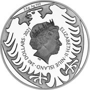 Niue 240 Dollars (Elizabeth II Czech Lion) 3 KG AG 999 ELIZABETH II NIUE ISLAND 240 DOLLARS 2021 IRB CM coin obverse Niue 240 Dollars (Elizabeth II Czech Lion) 3 KG AG 999 ELIZABETH II NIUE ISLAND 240 DOLLARS 2021 IRB CM coin obverse