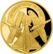 Niue 25 Dollars (100th Anniversary of RAF) 100 YEARS OF THE RAF 100 LET RAF FZ coin reverse