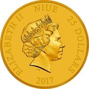 Niue 25 Dollars (Boba Fett) ELIZABETH II NIUE 25 DOLLARS IRB 2017 coin obverse Niue 25 Dollars (Boba Fett) ELIZABETH II NIUE 25 DOLLARS IRB 2017 coin obverse