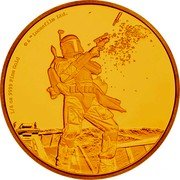 Niue 25 Dollars (Boba Fett) 1/4 OZ 9999 FINE GOLD © & TM LUCASFILM LTD. coin reverse Niue 25 Dollars (Boba Fett) 1/4 OZ 9999 FINE GOLD © & TM LUCASFILM LTD. coin reverse