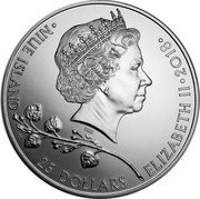 Niue 25 Dollars (Czech Lion. Coat of Arms) IRB NIUE ISLAND 25 DOLLARS ELIZABETH II 2018 coin obverse