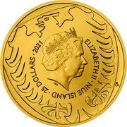 Niue 25 Dollars (Elizabeth II Czech Lion) LIZABETH II NIUE ISLAND 25 DOLLARS 2021 CM IRB coin obverse Niue 25 Dollars (Elizabeth II Czech Lion) LIZABETH II NIUE ISLAND 25 DOLLARS 2021 CM IRB coin obverse