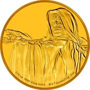 Niue 25 Dollars (Emperor Palpatine) 1/4 OZ 9999 FINE GOLD © & TM LUCASFILM coin reverse
