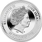 Niue 25 Dollars (Lucky Seven) ELIZABETH II NIUE ISLAND IRB AG 999 25 DOLLARS 2018 coin obverse