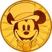 Niue 25 Dollars (Mickey's Christmas Carol) 1/4 OZ 9999 FINE GOLD © DISNEY MICKEY'S CHRISTMAS CAROL, 1983 coin reverse Niue 25 Dollars (Mickey's Christmas Carol) 1/4 OZ 9999 FINE GOLD © DISNEY MICKEY'S CHRISTMAS CAROL, 1983 coin reverse