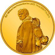 Niue 25 Dollars (Samwise Gamgee) © & TM NEW LINE PRODUCTION INC (S21) 1/4 OZ 9999 FINE GOLD coin reverse Niue 25 Dollars (Samwise Gamgee) © & TM NEW LINE PRODUCTION INC (S21) 1/4 OZ 9999 FINE GOLD coin reverse