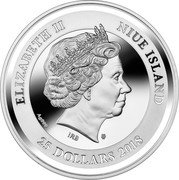 Niue 25 Dollars (Tree of Luck) ELIZABETH II NIUE ISLAND AG999 IRB 25 DOLLARS 2018 coin obverse