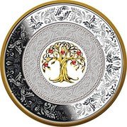 Niue 25 Dollars (Tree of Luck)  coin reverse