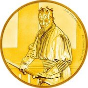 Niue 250 Dollars Darth Maul 2018  Proof 1 OZ 9999 FINE GOLD © & TM LUCASFILM LTD. coin reverse