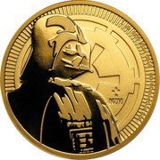 Niue 250 Dollars (Darth Vader) NZM 1 OZ 9999 FINE GOLD © & TM LUCASFILM LTD. coin reverse Niue 250 Dollars (Darth Vader) NZM 1 OZ 9999 FINE GOLD © & TM LUCASFILM LTD. coin reverse