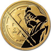 Niue 250 Dollars (Darth Vader with Lightsaber) NZM 1 OZ 9999 FINE GOLD © & TM LUCASFILM LTD. coin reverse Niue 250 Dollars (Darth Vader with Lightsaber) NZM 1 OZ 9999 FINE GOLD © & TM LUCASFILM LTD. coin reverse