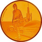 Niue 250 Dollars (Luke Skywalker) 1 OZ 9999 FINE GOLD © & TM LUCASFILM LTD. coin reverse Niue 250 Dollars (Luke Skywalker) 1 OZ 9999 FINE GOLD © & TM LUCASFILM LTD. coin reverse