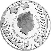 Niue 400 Dollars (Elizabeth II - Czech Lion.) 5 KG AG 999 ELIZABETH II NIUE ISLAND 400 DOLLARS 2021 IRB CM coin obverse Niue 400 Dollars (Elizabeth II - Czech Lion.) 5 KG AG 999 ELIZABETH II NIUE ISLAND 400 DOLLARS 2021 IRB CM coin obverse