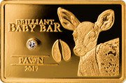 Niue 5 Dollars (Baby Fawn) BRILLIANT BABY BAR FAWN 2017 coin reverse Niue 5 Dollars (Baby Fawn) BRILLIANT BABY BAR FAWN 2017 coin reverse