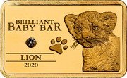 Niue 5 Dollars (Baby Lion) BRILLIANT BABY BAR LION 2020 coin reverse