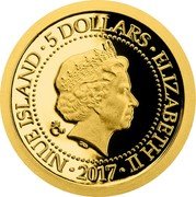 Niue 5 Dollars (Charles Bridge) NIUE ISLAND 5 DOLLARS ELIZABETH II CM IRB 2017 coin obverse Niue 5 Dollars (Charles Bridge) NIUE ISLAND 5 DOLLARS ELIZABETH II CM IRB 2017 coin obverse