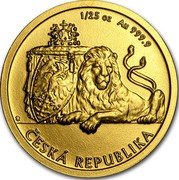 Niue 5 Dollars (Czech Lion) 1/25 OZ AU 999.9 ČESKÁ REPUBLIKA coin reverse