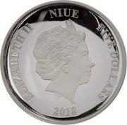 Niue Five Dollars Stormtrooper 2018 High-Relief Proof ELIZABETH II NIUE FIVE DOLLARS IRB 2018 coin obverse Niue Five Dollars Stormtrooper 2018 High-Relief Proof ELIZABETH II NIUE FIVE DOLLARS IRB 2018 coin obverse