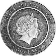 Niue 5 Dollars (Van Gogh) NIUE ISLAND 2020 ELIZABETH II IRB 5 DOLLARS coin obverse Niue 5 Dollars (Van Gogh) NIUE ISLAND 2020 ELIZABETH II IRB 5 DOLLARS coin obverse