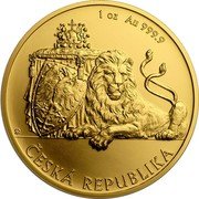Niue 50 Dollars (Coat of Arms. Czech Lion) 1 OZ AU 999.9 ČESKÁ REPUBLIKA coin reverse Niue 50 Dollars (Coat of Arms. Czech Lion) 1 OZ AU 999.9 ČESKÁ REPUBLIKA coin reverse