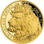 Niue 50 Dollars (Czech Lion. Queen Elizabeth II) ČESKÁ REPUBLIKA 1 OZ AU 999.9 coin reverse Niue 50 Dollars (Czech Lion. Queen Elizabeth II) ČESKÁ REPUBLIKA 1 OZ AU 999.9 coin reverse