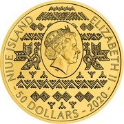 Niue 50 Dollars (Elizabeth II Golden Eagle) NIUE ISLAND ELIZABETH II IRB 50 DOLLARS 2020 coin obverse Niue 50 Dollars (Elizabeth II Golden Eagle) NIUE ISLAND ELIZABETH II IRB 50 DOLLARS 2020 coin obverse