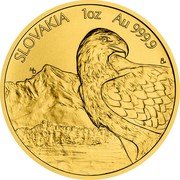 Niue 50 Dollars (Elizabeth II Golden Eagle) SLOVAKIA 1OZ AU 999.9 MD CM coin reverse Niue 50 Dollars (Elizabeth II Golden Eagle) SLOVAKIA 1OZ AU 999.9 MD CM coin reverse