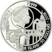 Niue 50 Dollars (Litomysl) ELIZABETH II PT999 IRB CM NIUE ISLAND 50 DOLLARS 2018 coin obverse