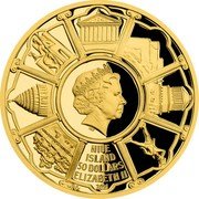 Niue 50 Dollars (The Great Pyramid of Giza) IRB NIUE ISLAND 50 DOLLARS ELIZABETH II 2021 CM coin obverse Niue 50 Dollars (The Great Pyramid of Giza) IRB NIUE ISLAND 50 DOLLARS ELIZABETH II 2021 CM coin obverse