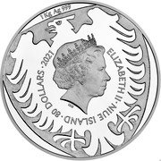 Niue 80 Dollars (Czech Lion - hologram) ELIZABEHT II NIUE ISLAND 80 DOLLARS 2021 CM coin obverse Niue 80 Dollars (Czech Lion - hologram) ELIZABEHT II NIUE ISLAND 80 DOLLARS 2021 CM coin obverse