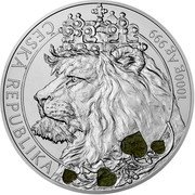 Niue 80 Dollars Czech Lion - moldavite 2021 ♛Cᴍ ČESKÁ REPUBLIKA coin reverse Niue 80 Dollars Czech Lion - moldavite 2021 ♛Cᴍ ČESKÁ REPUBLIKA coin reverse