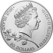 Niue 80 Dollars (Czech Lion) IRB NIUE ISLAND 80 DOLLARS ELIZABETH II 2018 coin obverse Niue 80 Dollars (Czech Lion) IRB NIUE ISLAND 80 DOLLARS ELIZABETH II 2018 coin obverse